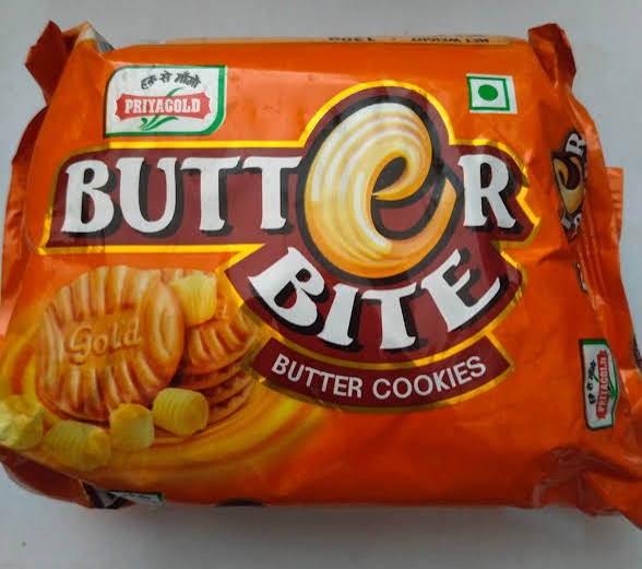 PRIYAGOLD BUTTER BITE COOKIES BISCUITS 130GM
