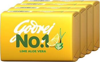 GODREJ NO.1 LIME ALOEVERA SOAP 100GMX5PC