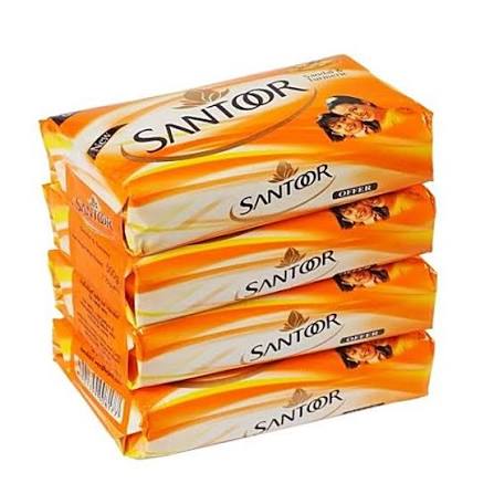 SANTOOR SANDAL&TRMERIC SOAP MRP10X4PC