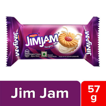 BRITANIA JIMJAM CREAM JAM BISCUITS MRP10