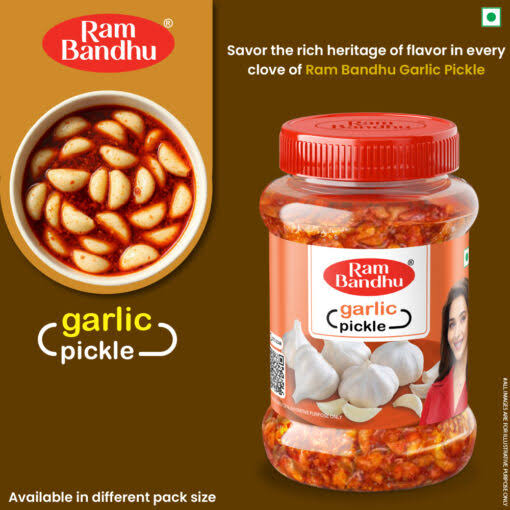 RAM BANDHU GARLIC PICKLE 200GM