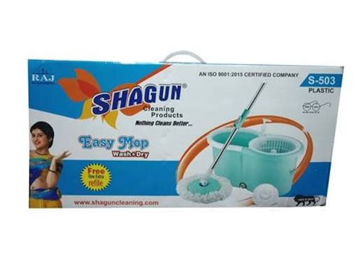 SHAGUN PLASTIC BASKET FLOOR CLEANING MOP S-503